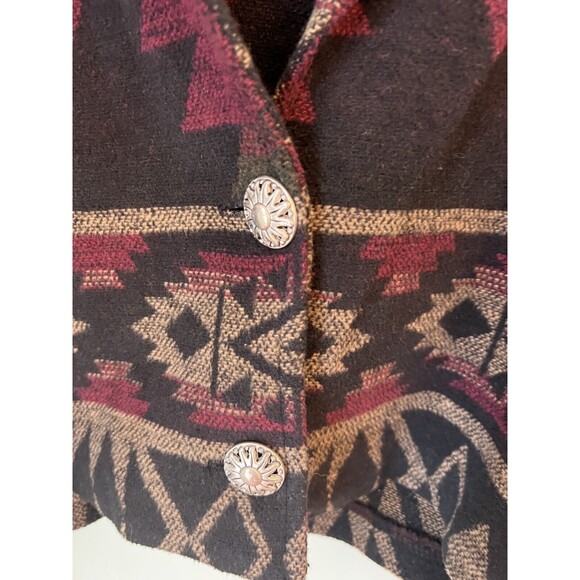 Vintage David Paul Navajo Aztec Blazer Size Small Yellowstone Crop Southwest - Picture 3 of 5